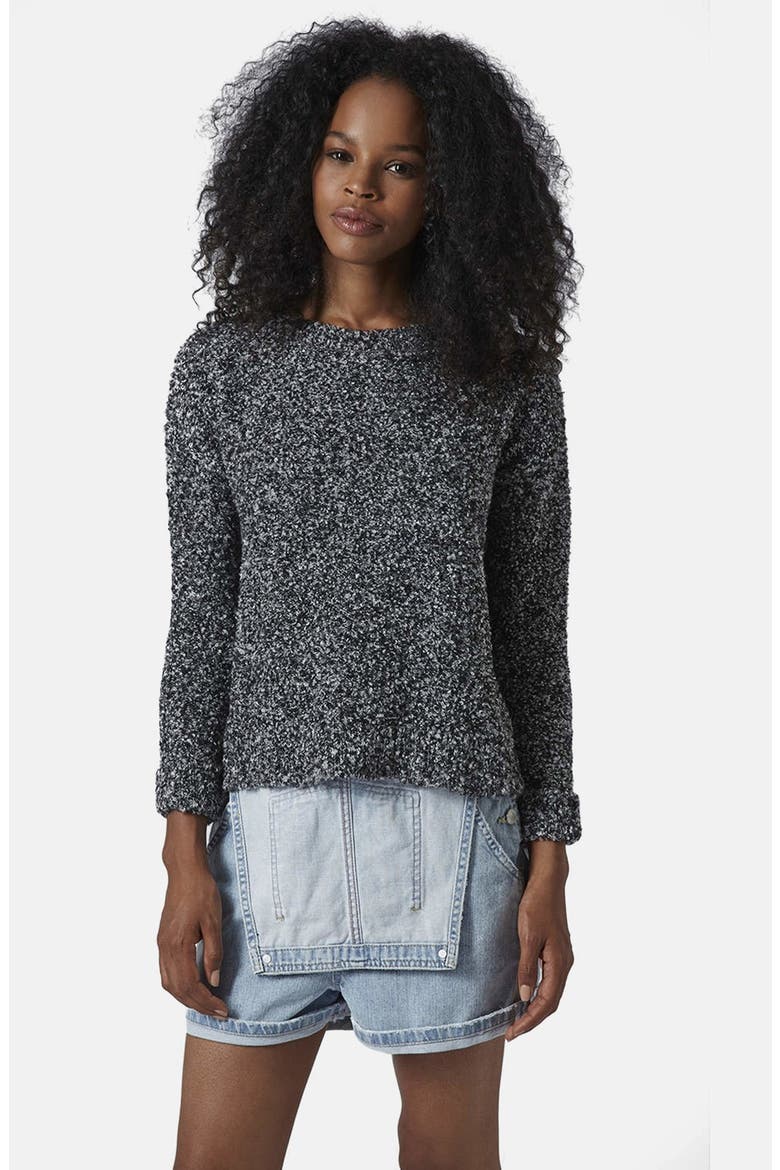 Slouchy Bouclé Sweater, Main, color, GREY
