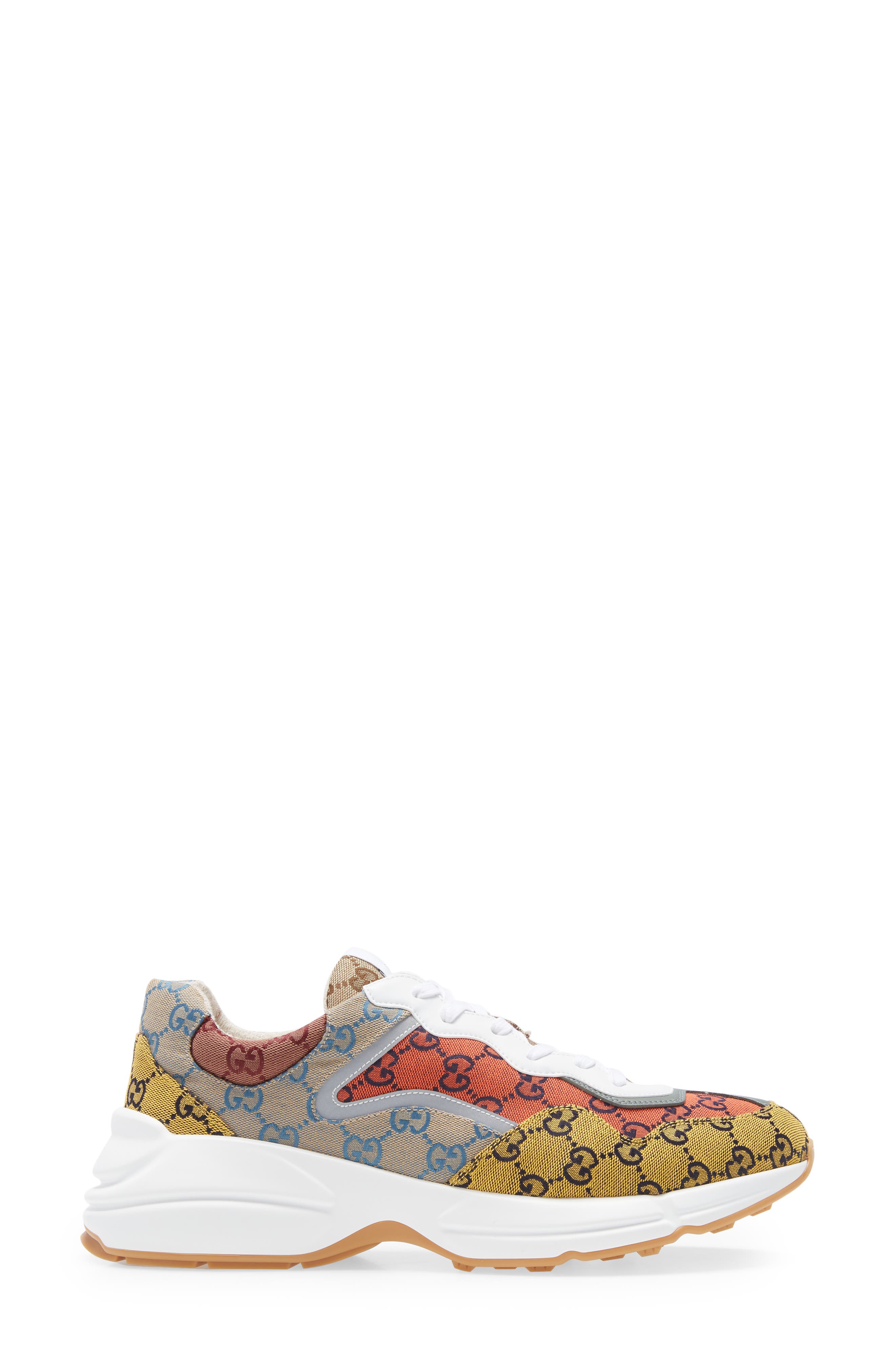 Gucci Rhyton Multicolor GG Sneaker, Alternate, color, 
