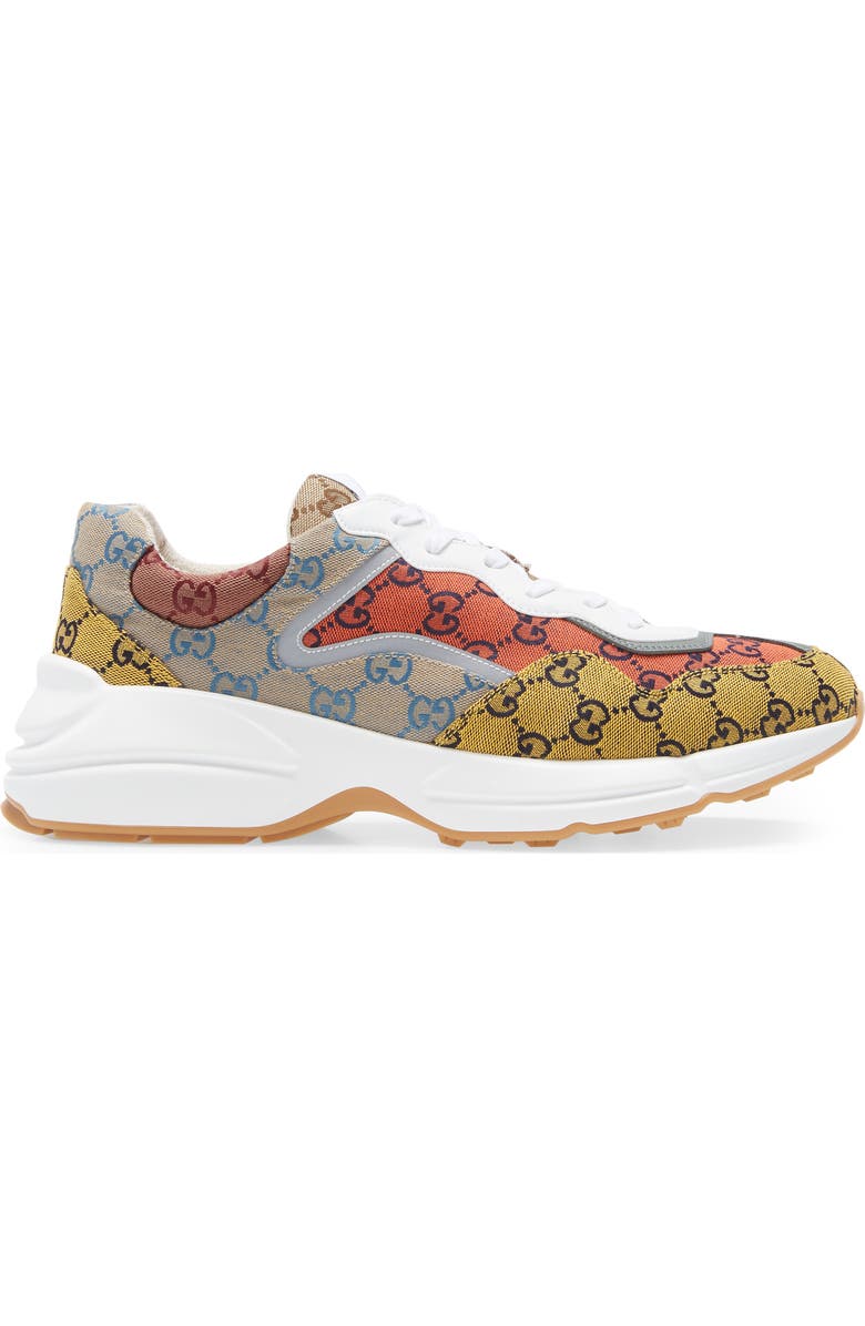 Gucci Rhyton Multicolor GG Sneaker, Alternate, color,