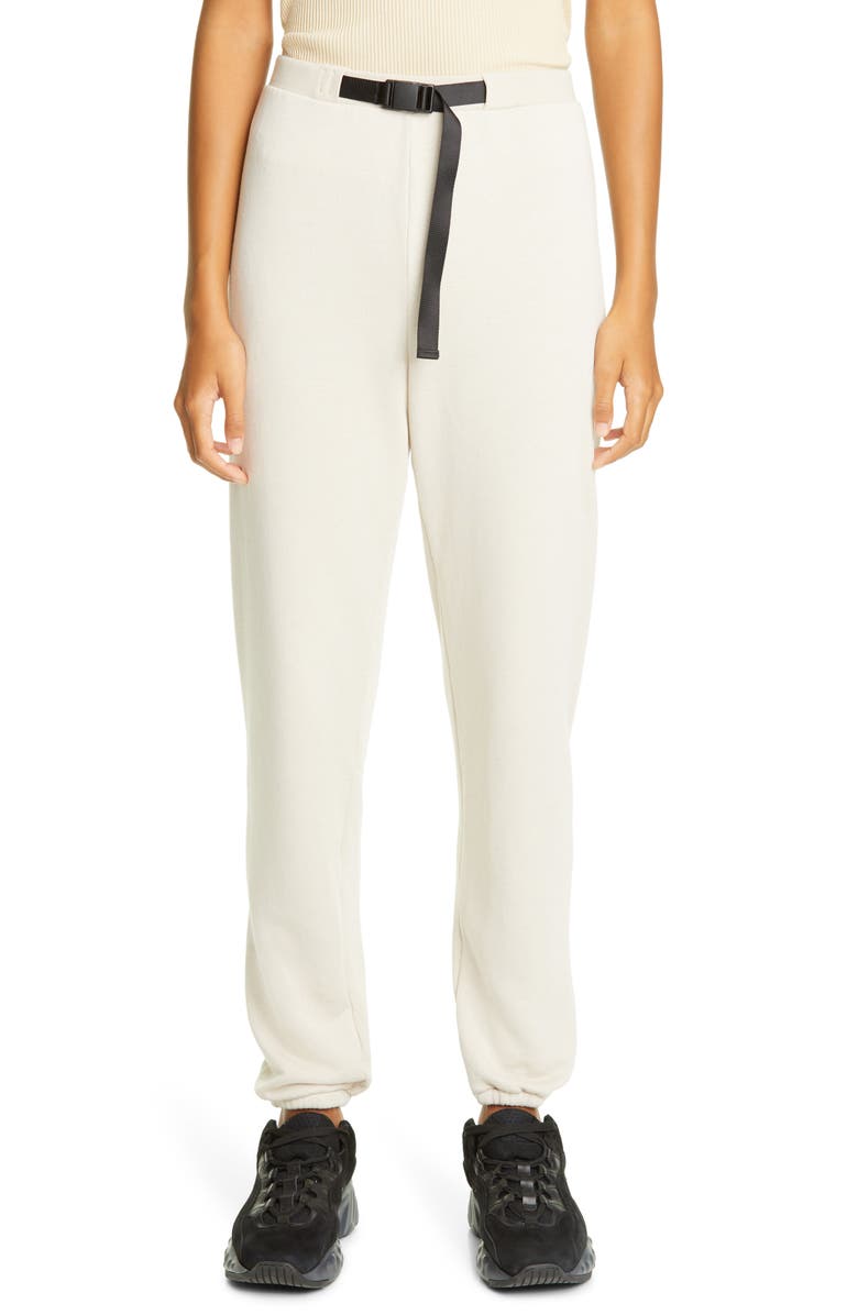 John Elliott Belted Fleece Sweatpants, Main, color,