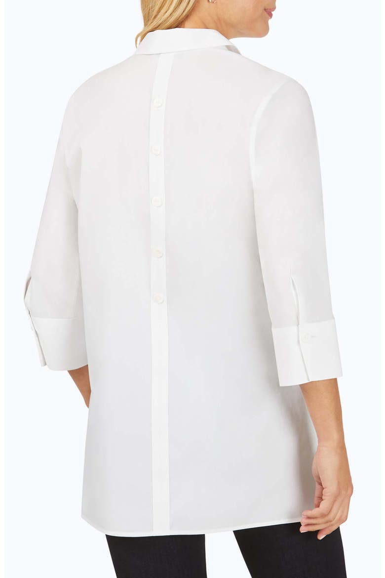 Pamela Non-Iron Stretch Tunic, Alternate, color, WHITE