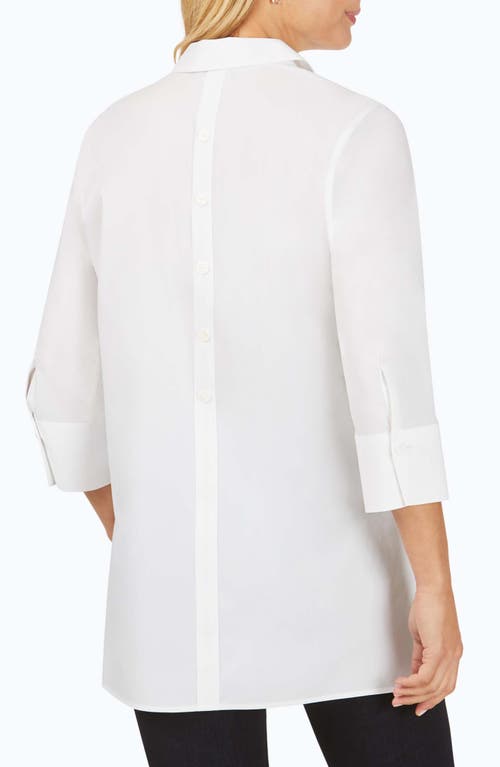 Foxcroft Pamela Non-iron Stretch Tunic In White