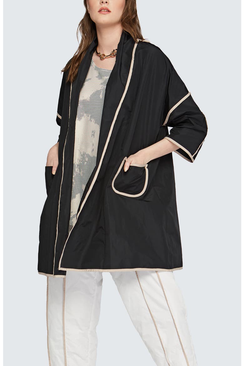 Seraph Memory Taffeta Duster, Alternate, color, Black