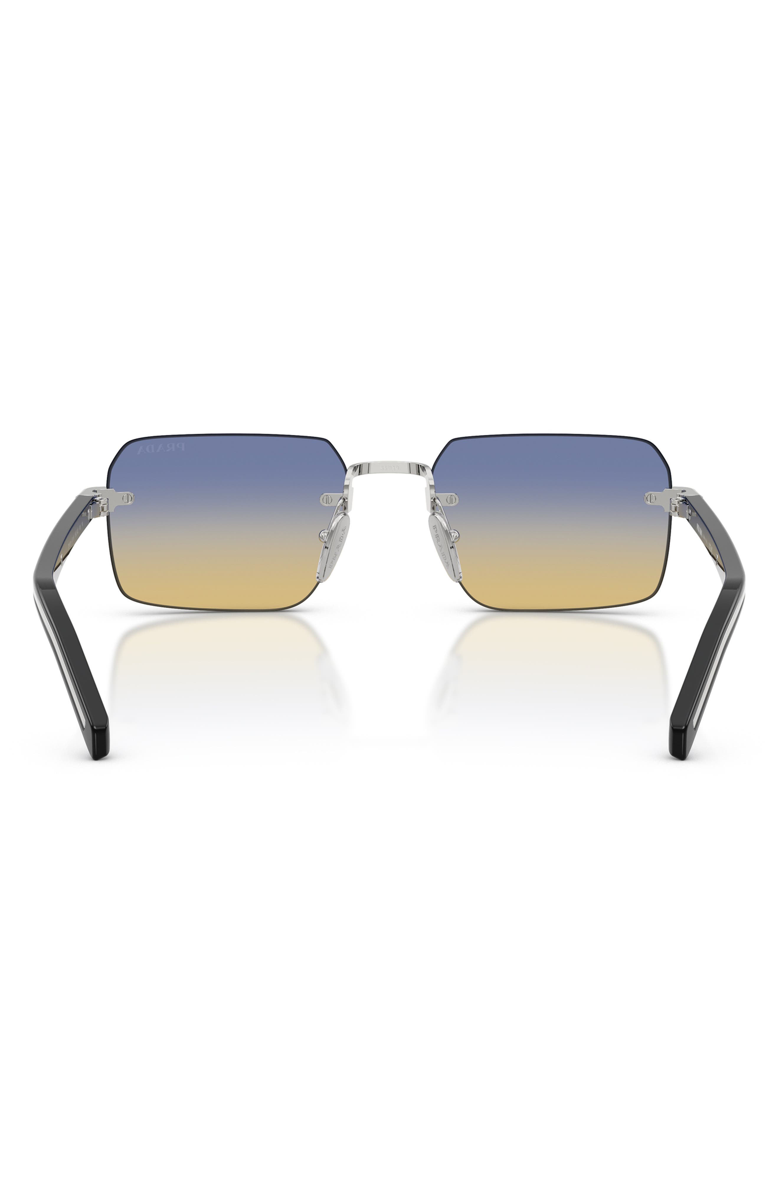 Prada 55mm Gradient Rectangular Sunglasses (Men) | Nordstrom