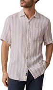 Faherty Palma Linen Short Sleeve Button-Up Shirt