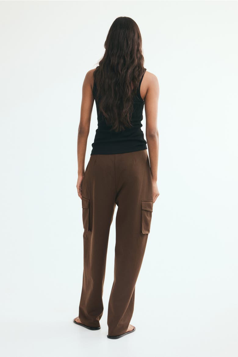 Loose-Fit Cargo Pants, Alternate, color, Dark brown