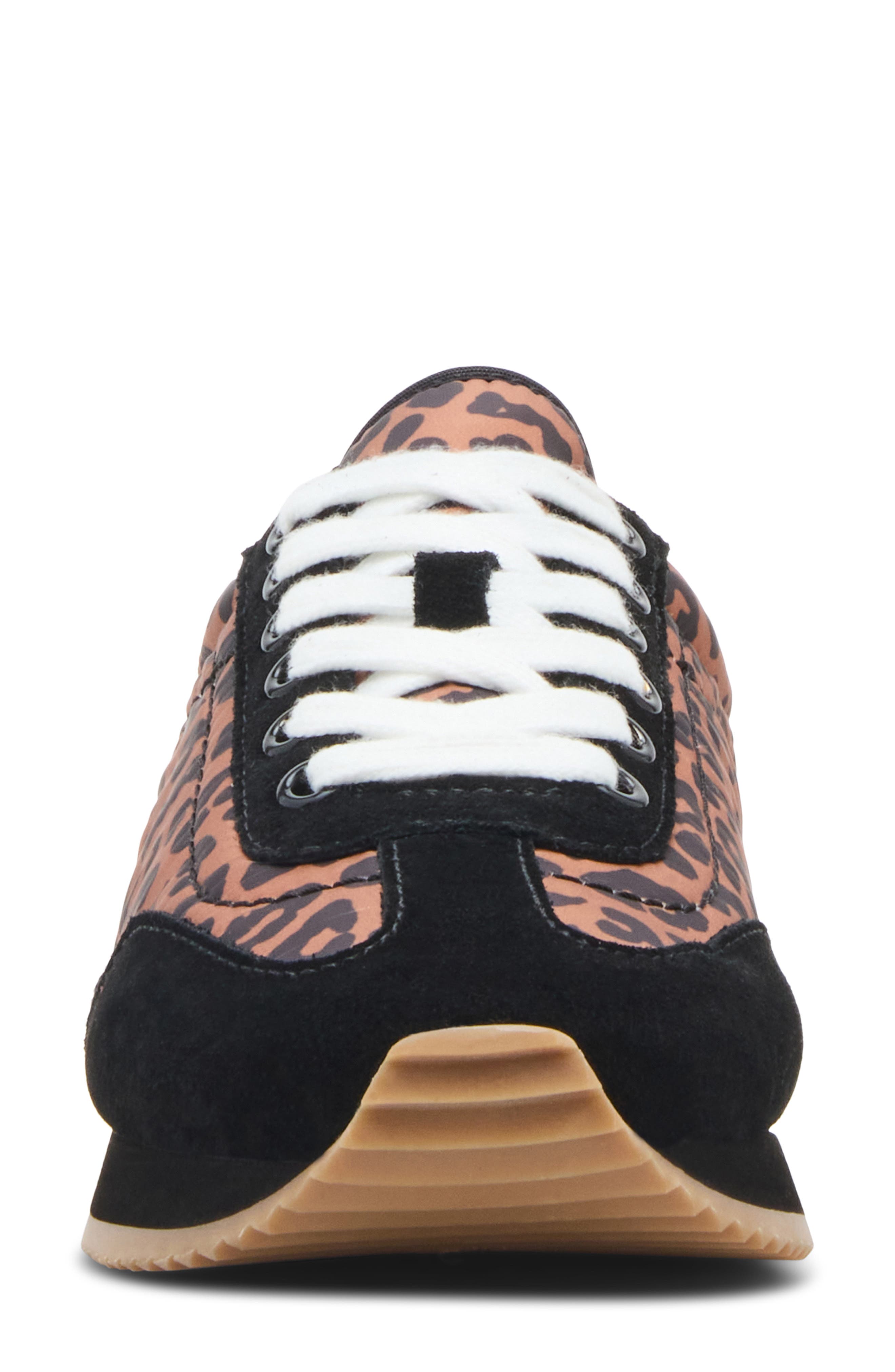 Ersula Low Profile Waterproof Sneaker, Alternate, color, LEOPARD NYLON