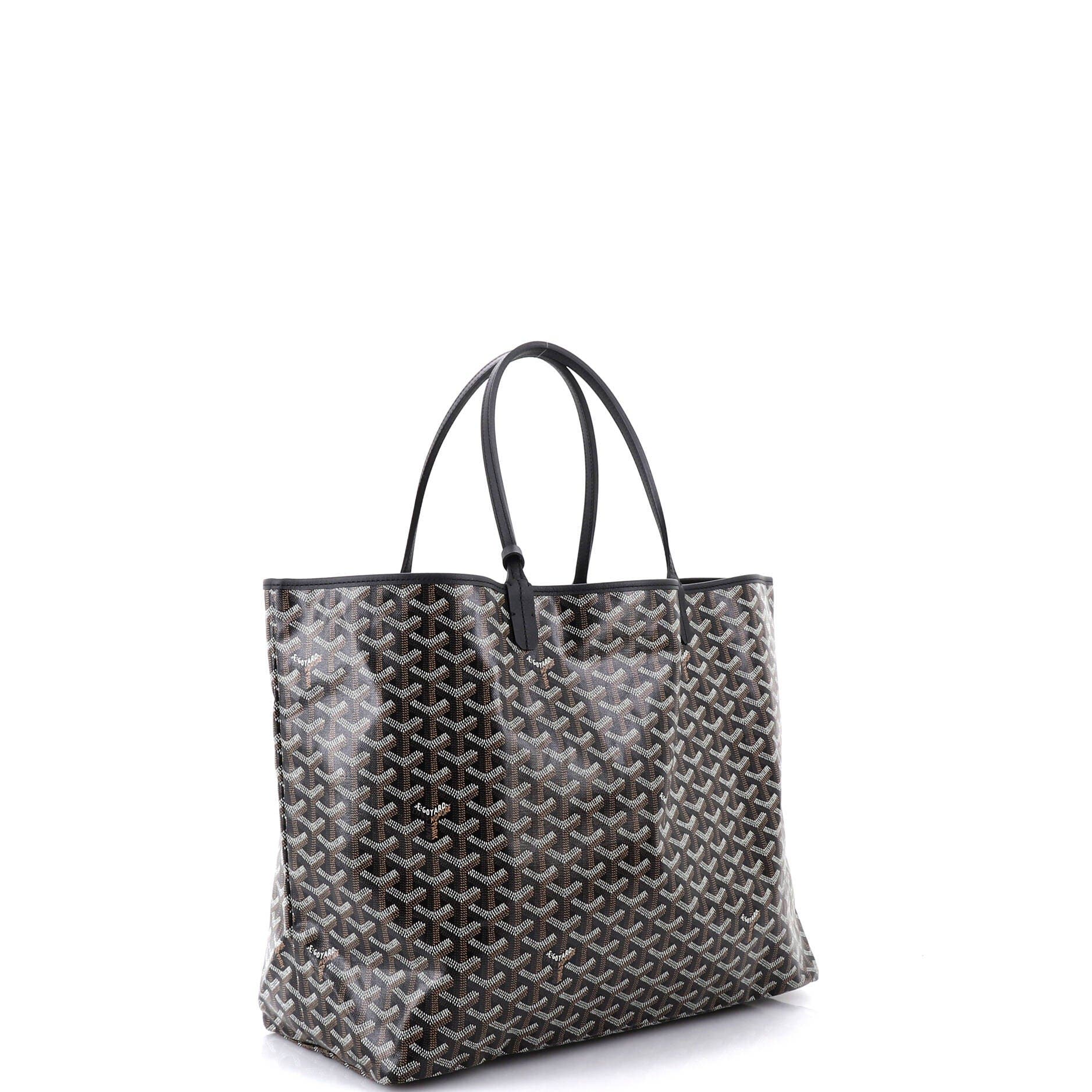 Pre-Owned Goyard Saint Louis Tote Coated Canvas GM, Alternate, color, Black