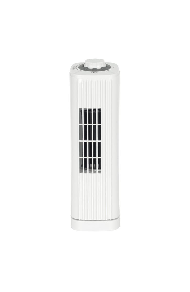 Optimus F-7348WH 14 Inch Portable Ultra-Slim Desktop Tower Fan, Main, color, White