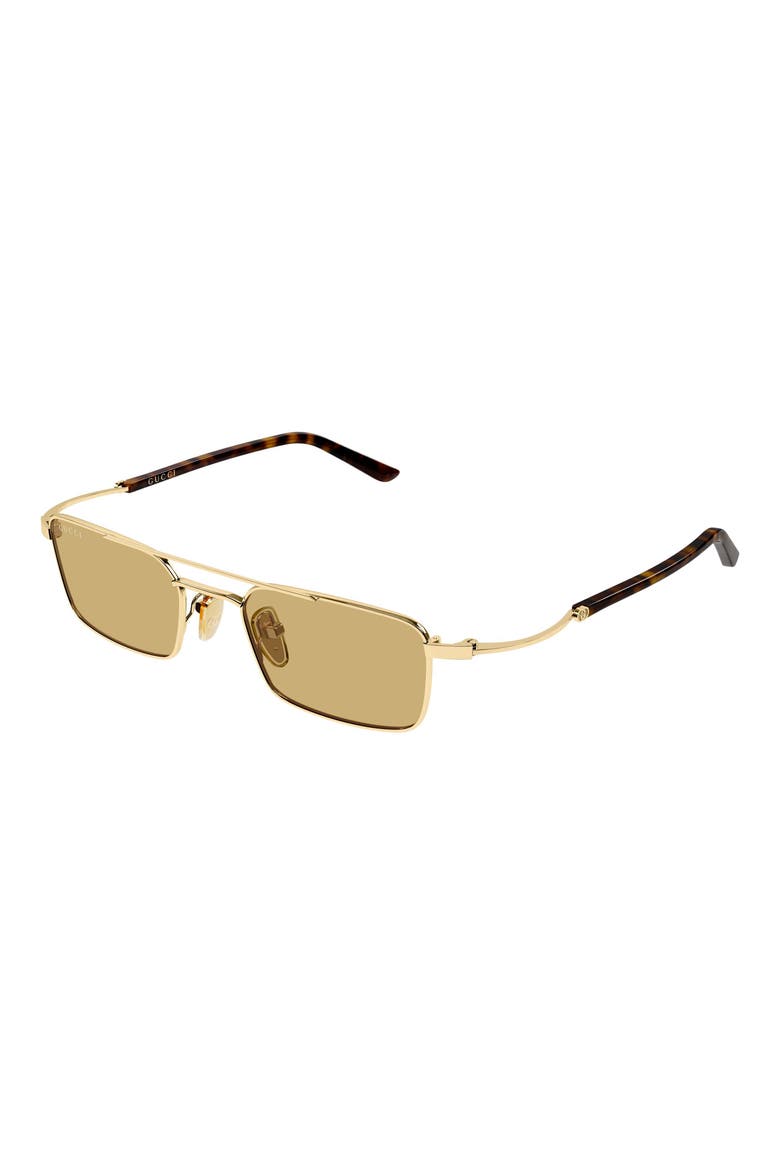GG2258S 49mm Gradient Rectangular Sunglasses, Alternate, color, GOLD 2
