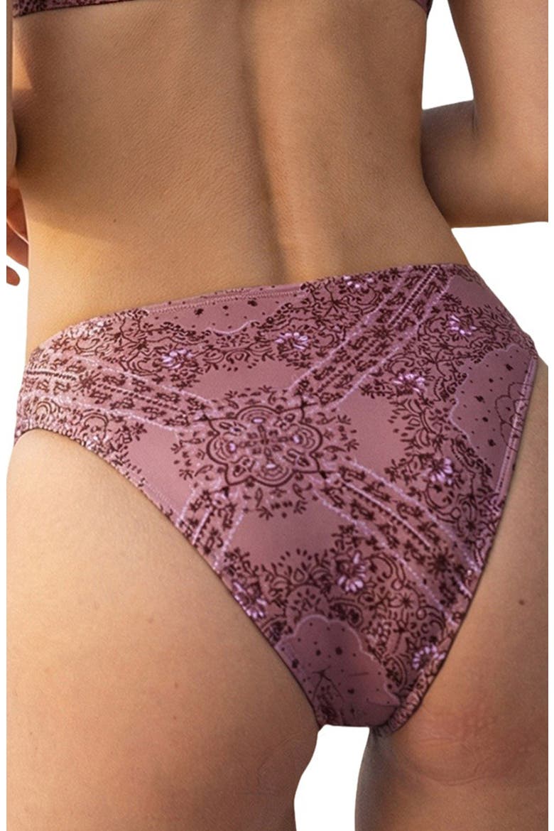 High Waist Bikini Bottoms, Alternate, color, PINK