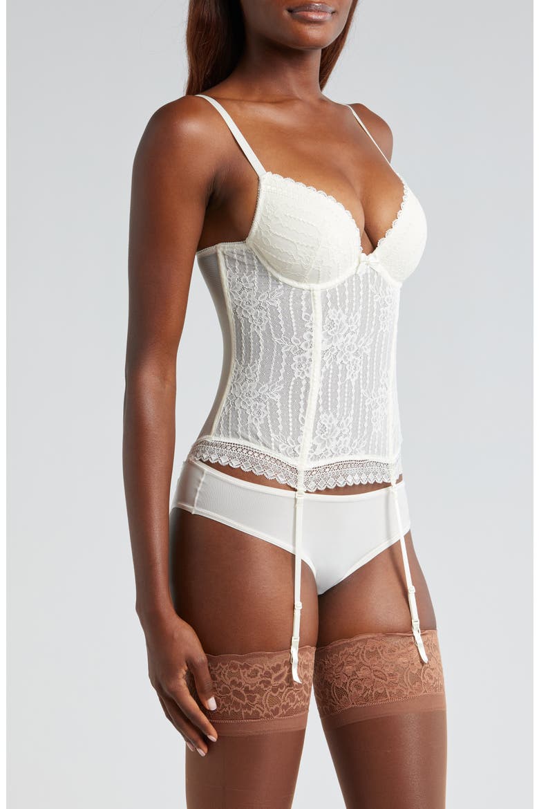 Panama Underwire Basque, Alternate, color, ECRU