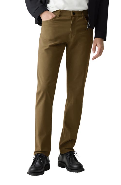 Theory Raffi Slim Fit Pants In Neoteric Twill In Brown