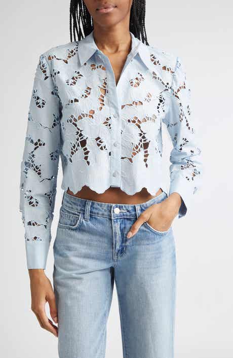 Seychelle Cutwork Crop Shirt