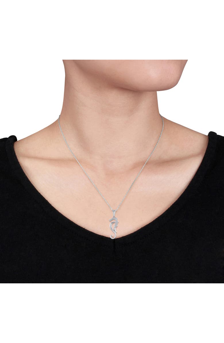 Julianna B. Diamond Nautical Pendant Necklace 10k, Alternate, color, 10K White Gold