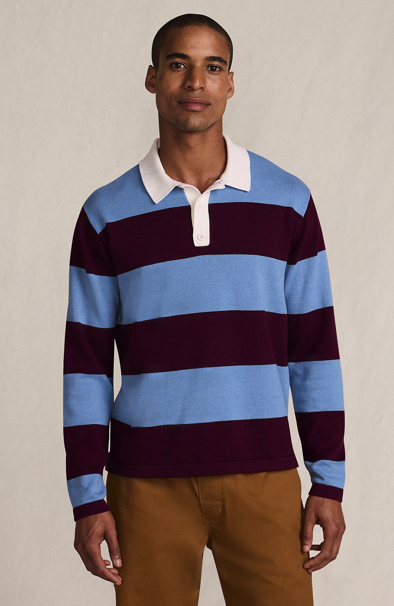 selected Burgundy/Persian Blue Stripe