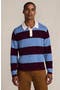  Burgundy/Persian Blue Stripe