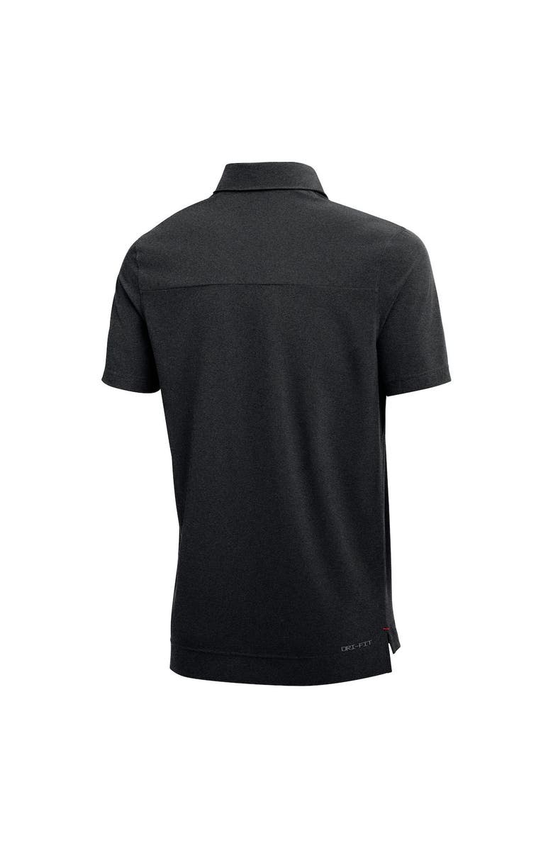 Nike Men's Nike Heathered Black Ohio State Buckeyes 2022 Coach Performance Polo, Alternate, color, 