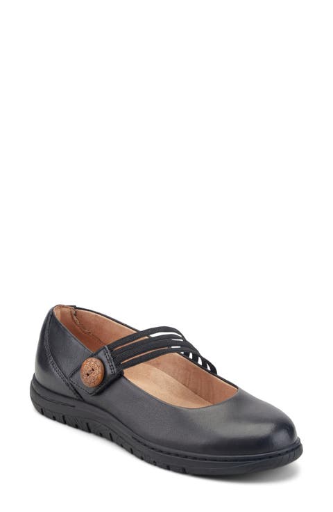 Vannie Leather Mary Jane Flat