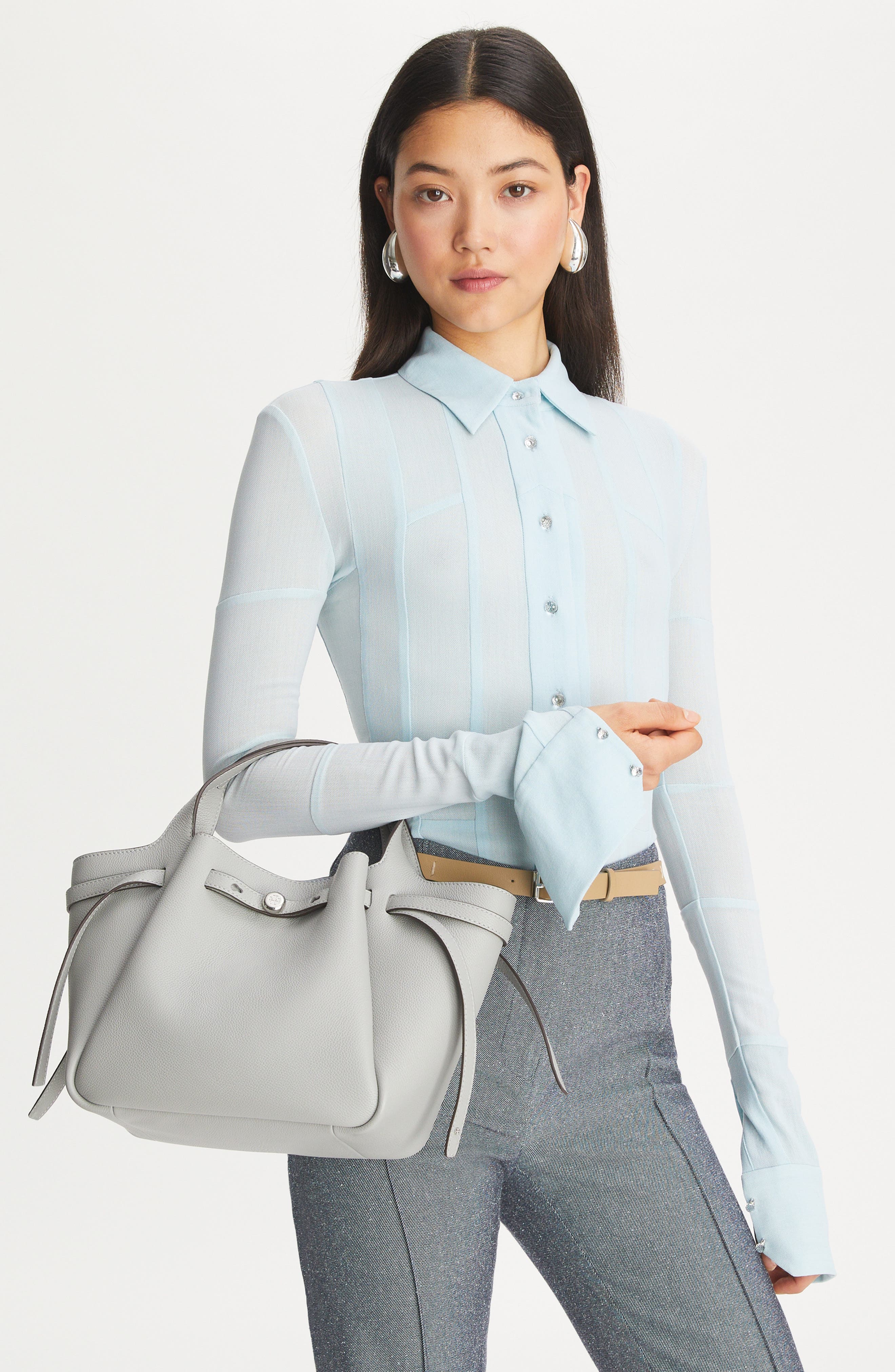 Small Romy Tote, Alternate, color, LIGHT GRANITE