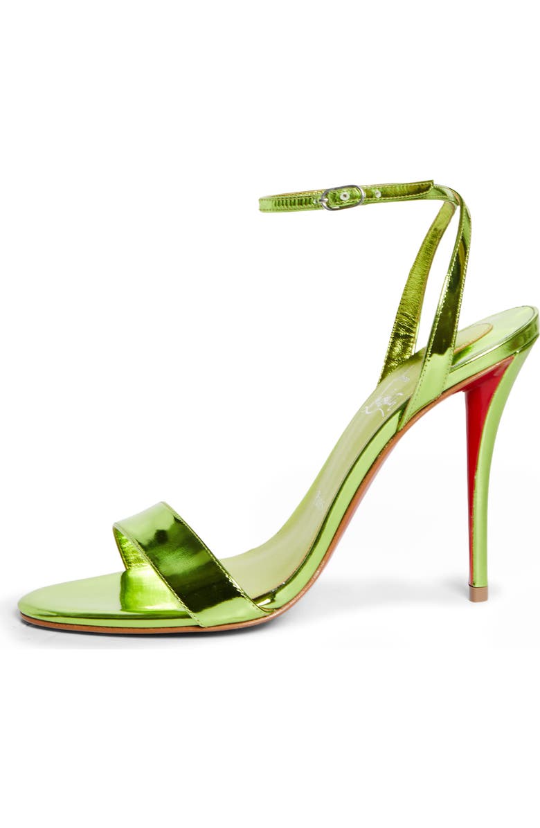 Christian Louboutin Miss Z Ankle Strap Sandal, Alternate, color, Kiwi/ Lin Kiwi