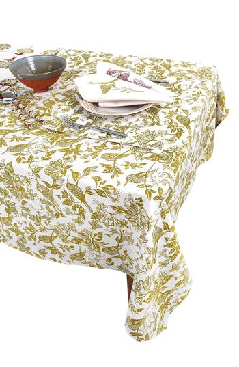 French Home Honeysuckle Botanical Tablecloth In Multi