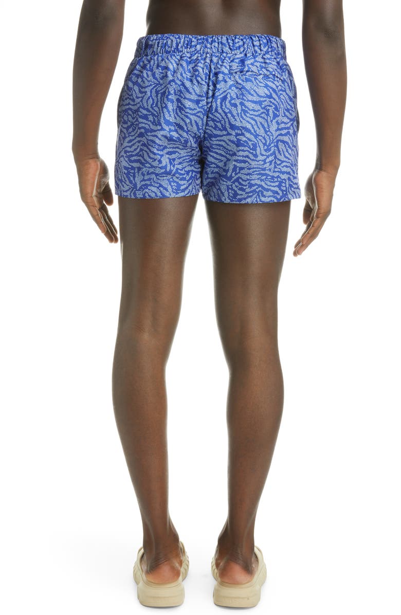 Givenchy Zebra Print Swim Trunks, Alternate, color, 