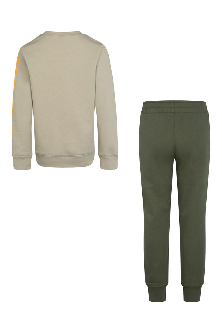 Kids' Logo Sweatshirt & Joggers Set, Alternate, color, MEDIUM OLIVE