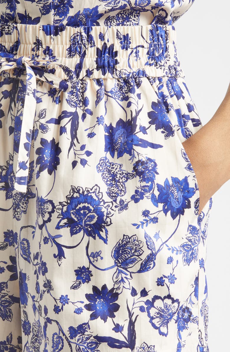 Derek Lam 10 Crosby Belen Floral Cotton Shorts, Alternate, color,