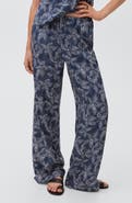 MANGO TEEN Floral Drawstring Pants