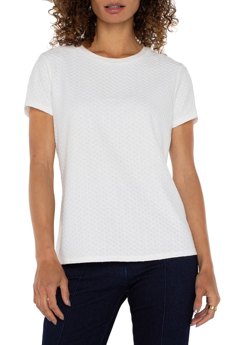 Jacquard T-Shirt, Main, color, WHITE
