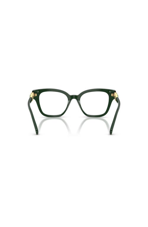 Swarovski 50mm Square Optical Glasses In Green