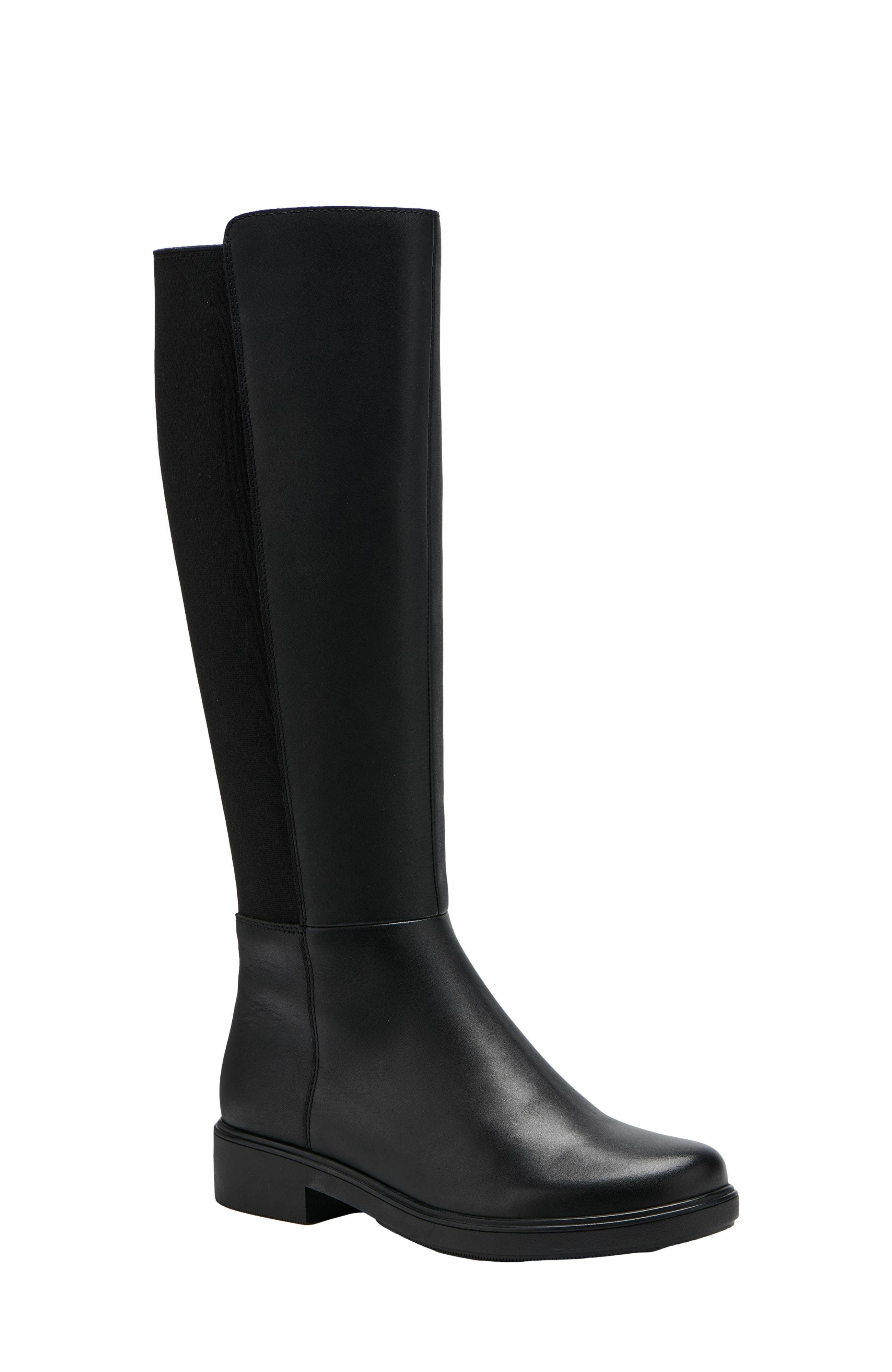 ABEO Compass Stretch Tall Boots, Main, color, Black - Metatarsal