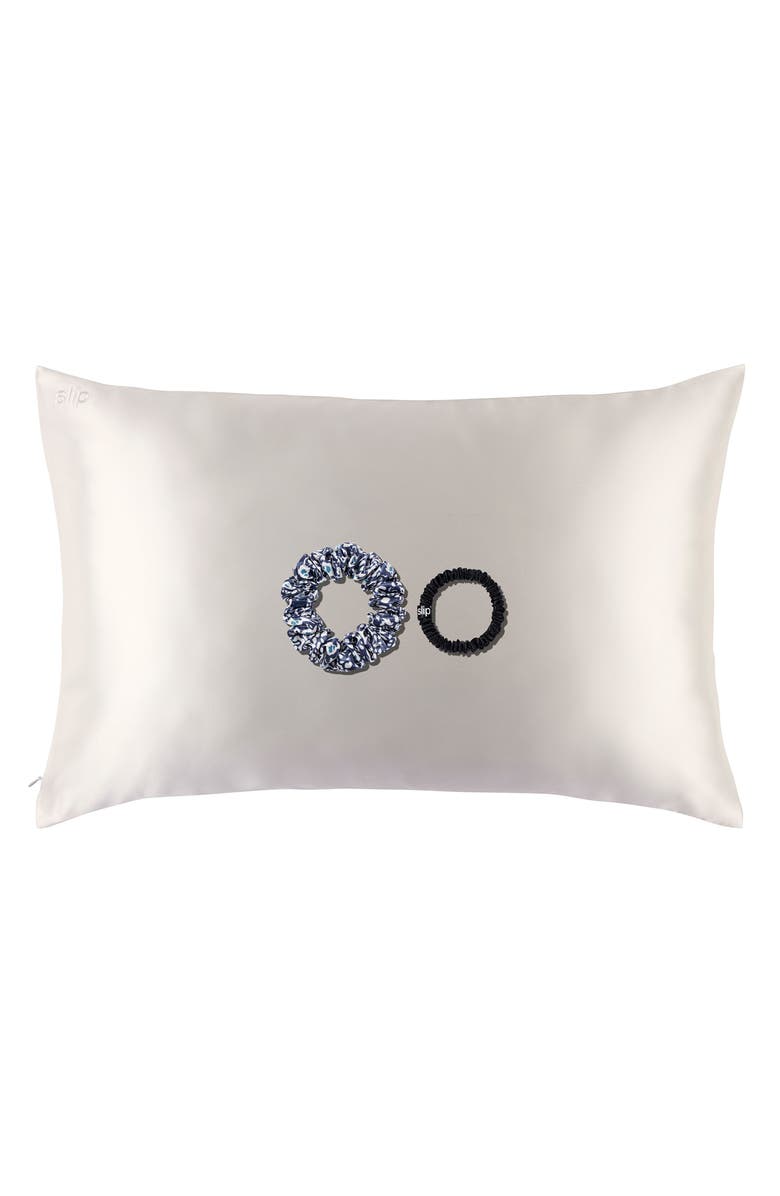 slip Sloan Pure Silk Pillowcase & Scrunchie Set (Limited Edition) $108 Value, Main, color, Sloane