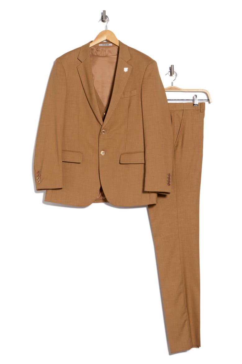 Coffee Mélange 3-Piece Suit, Alternate, color, COFFEE