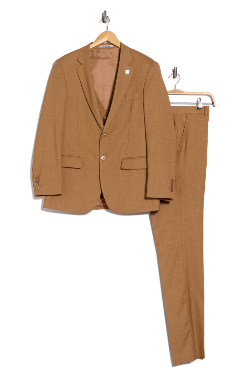 ZEGARIE Coffee Mélange 3-Piece Suit, Alternate, color, Coffee