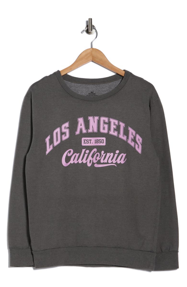 Philcos Los Angeles California Graphic Sweatshirt, Main, color, Black/ Grey