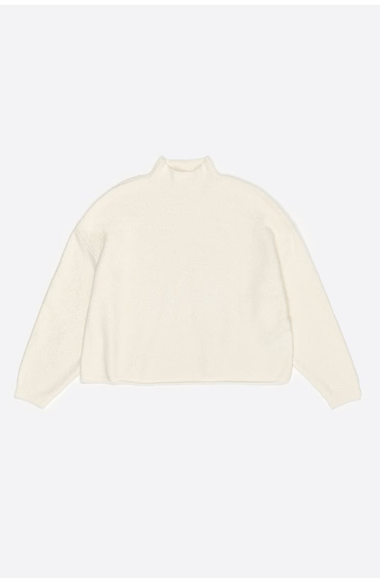 Bimba y Lola Cotton Boxy Sweater, Alternate, color, Ivory