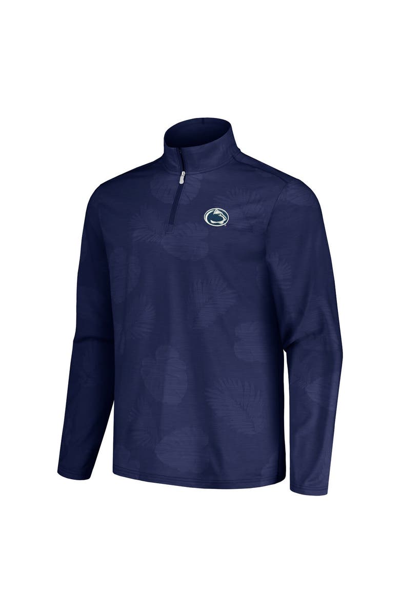 Tommy Bahama Men's Tommy Bahama Navy Penn State Nittany Lions Delray Frond IslandZone Half-Zip Jacket, Alternate, color, Navy