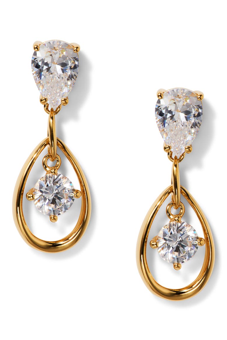 It Girl Short Drop Earrings, Main, color, GOLD