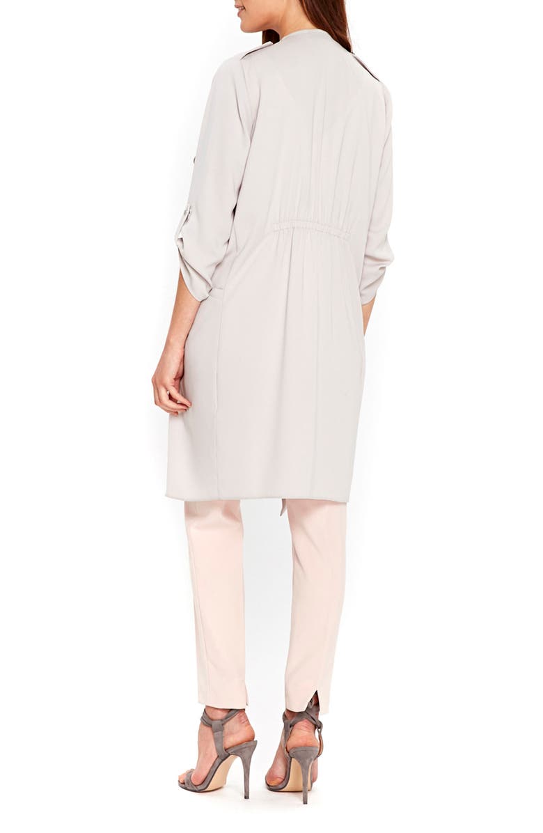 Wallis Marcel Drape Front Long Jacket, Alternate, color,