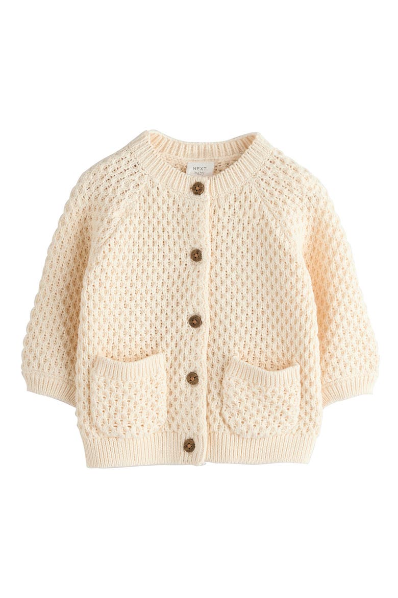 Rainbow Slogan Cardigan, Main, color, NEUTRAL