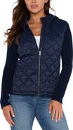 Liverpool Los Angeles Quilted Front Hooded Jacket