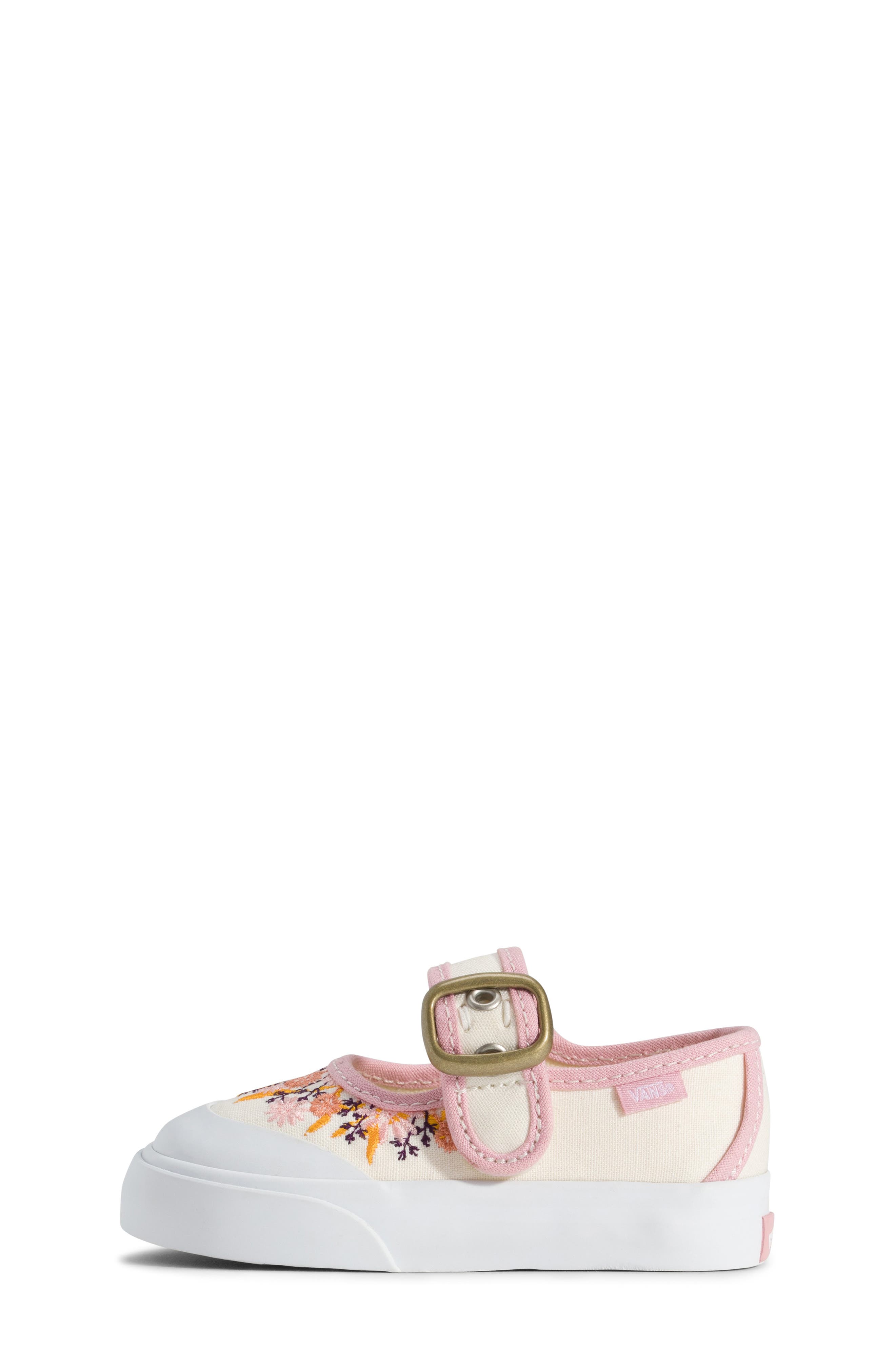 Vans Kids
 Floral Embroidered Mary Jane Sneaker, Alternate, color, Pressed Floral Marshmallow