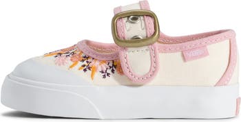 Kids' Floral Embroidered Mary Jane Sneaker