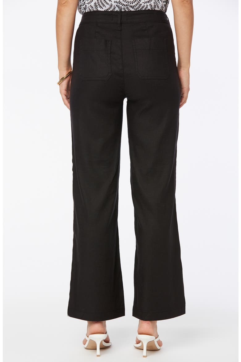 The Trouser Linen Blend Pants, Alternate, color, JET BLACK