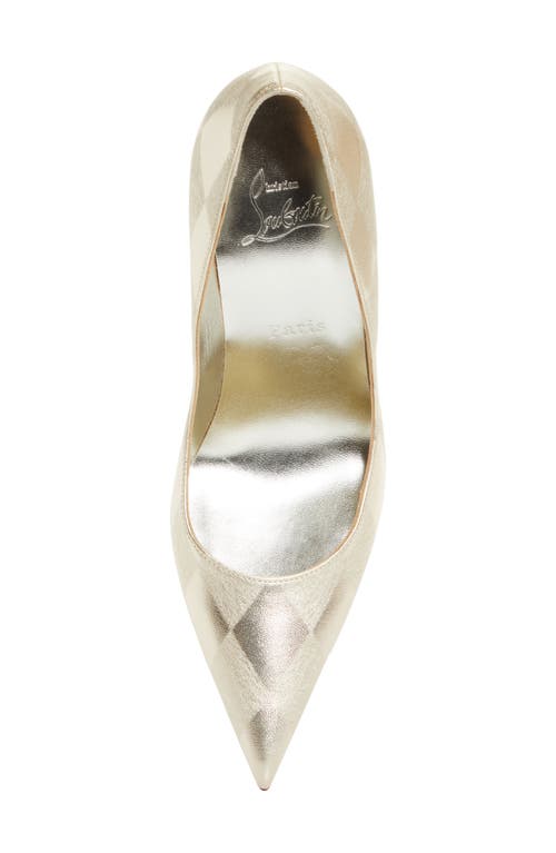 Christian Louboutin Miss Z Pointed Toe Pump In Gold