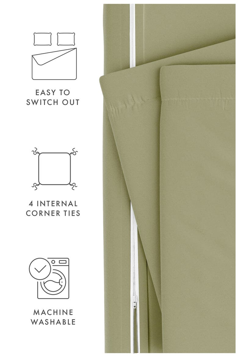 Premium Ultra Soft 3-Piece Duvet Cover Set, Alternate, color, SAGE