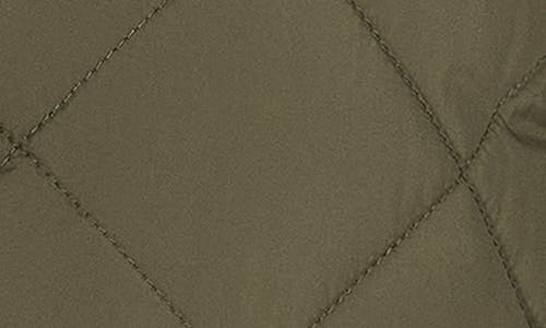 Levi's® Faux Shearling Lined Diamond Quilted Barn Jacket In Green