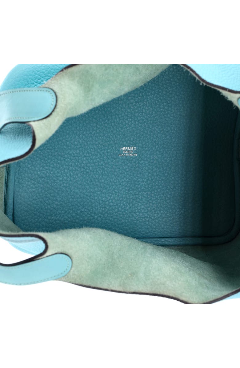 Pre-Owned Hermes Picotin Lock Bag Clemence MM, Alternate, color, Bleu Atoll